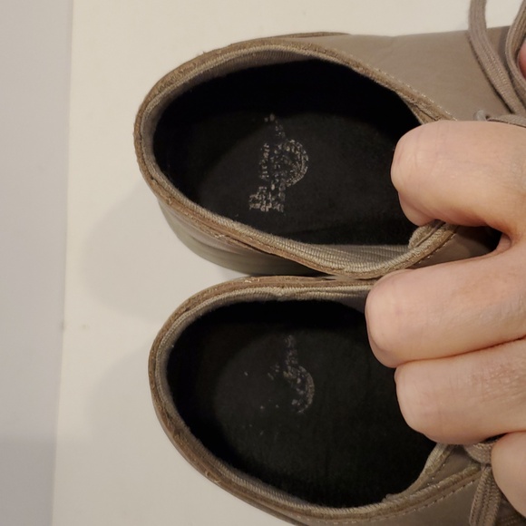 Dr. Martens Dante Leather Sneakers In Taupe Size 7 - Picture 6 of 12